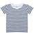 Front - Larkwood Unisex Baby Kurzarm Streifen T-Shirt