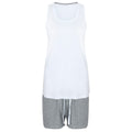 Front - Towel City Damen Pyjama Tank Top und Shorts Set