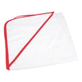 Weiß- Feuerrot - Front - A&R Towels Baby und Kleinkind komplett Sublimation Kapuzen Handtuch.