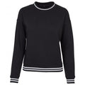 Schwarz-Weiß - Front - Build Your Brand - "College" Sweatshirt für Damen