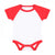 Front - Larkwood - "Essential" Bodysuit für Baby - Baseball kurzärmlig