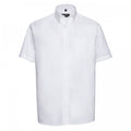Front - Russell Collection - "Oxford" Hemd Pflegeleicht für Herren  kurzärmlig
