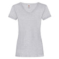 Front - Fruit of the Loom - "Valueweight" T-Shirt Tiefer V-Ausschnitt für Damen