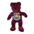 Burgunder - Front - West Ham FC Offizieller Club Teddy Bär mit Wappen