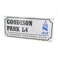 Front - Everton FC - Straßenschild "Goodison Park", Retro