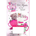 Weiß-Pink - Front - Simon Elvin - Grußkarte "For The Very Best Mum", Muttertag 6er-Pack - Karton