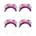 Front - Creative Party - Teeparty-Tiara "Fairy", Floral 4er-Pack
