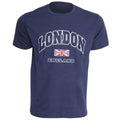 Front - Herren T-Shirt mit London-England-Aufdruck, kurzärmlig, Rundhals