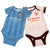 Front - Manchester City FC - "2023/2024" Bodysuit für Baby (2er-Pack)