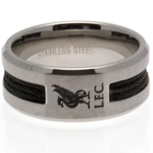 Front - Liverpool FC schwarzes Inlay Ring
