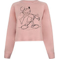 Front - Disney - "Giggles" Sweatshirt kurz geschnitten für Damen