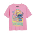 Front - Lilo & Stitch - "Surf Club" T-Shirt für Mädchen