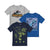 Front - Jurassic Park - T-Shirt für Jungen (3er-Pack)