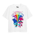 Front - Trolls - "Powered By Rainbows" T-Shirt für Mädchen