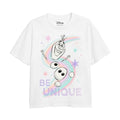 Front - Frozen - "Be Unique" T-Shirt für Mädchen