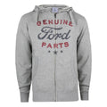 Pflaume meliert - Front - Ford - "Genuine Parts" Hoodie mit durchgehendem Reißverschluss für Herren