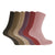 Front - Healthy Damen Easy-Slide Socken, 100% Baumwolle (6 Paar)