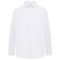 Weiß - Back - Absolute Apparel Herren Langarm Classic Poplin Shirt
