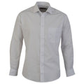 Weiß - Front - Absolute Apparel Herren Langarm Classic Poplin Shirt