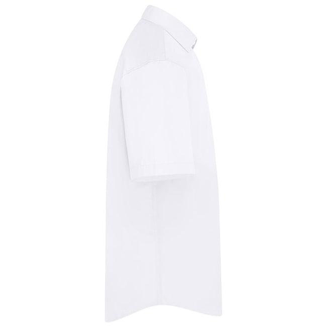 Weiß - Lifestyle - Absolute Apparel Herren Kurzarm Klassisches Popelin T-Shirt