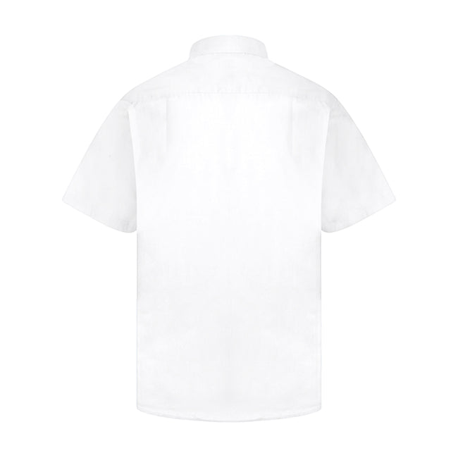 Weiß - Back - Absolute Apparel Herren Kurzarm Klassisches Popelin T-Shirt