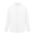 Weiß - Back - Absolute Apparel Herren Langarm Oxford Shirt