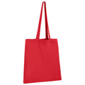 Rot - Back - Absolute Apparel Baumwolle Einkaufstasche