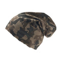 Camouflage - Front - Atlantis Brooklin Raw Edge Jersey Beanie Mütze