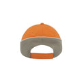 Orange-Grau - Back - Atlantis Racing Teamwear Baseballkappe mit 6 Paneelen