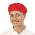 Rot - Back - BonChef - Kochmütze für Herren-Damen Unisex