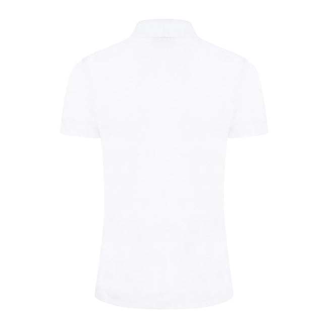 Weiß - Side - Casual Classic Damen Poloshirt