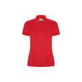 Rot - Front - Casual Classic Damen Poloshirt