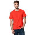 Brilliantes Orange - Back - Stedman Herren Klassik T-Shirt