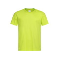 Neon Gelb - Front - Stedman Herren Klassik T-Shirt