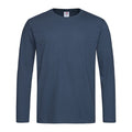 Marineblau - Front - Stedman Herren Comfort Langarm T-shirt