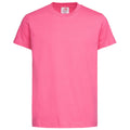 Pink - Front - Stedman Kinder Klassik-T-Shirt