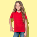 Scharlachrot - Back - Stedman Kinder Klassik-T-Shirt