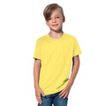 Gelb - Back - Stedman Kinder Klassik-T-Shirt