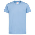 Hellblau - Front - Stedman Kinder Klassik-T-Shirt