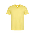 Gelb - Front - Stedman Herren T-Shirt mit V-Ausschnitt