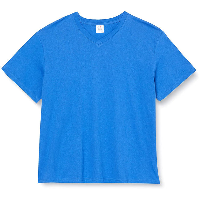 Kräftiges Königsblau - Front - Stedman Herren T-Shirt mit V-Ausschnitt