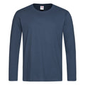 Marineblau - Front - Stedman Herren Classic Langarm T-shirt