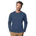Marineblau - Back - Stedman Herren Classic Langarm T-shirt