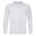 Weiß - Front - Stedman Herren Classic Langarm T-shirt