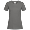 Grau - Front - Stedman Damen T-Shirt