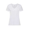 Weiß - Front - Stedman Damen Classic T-Shirt mit V-Ausschnitt