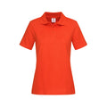 Orange - Front - Stedman Damen Poloshirt aus Baumwolle