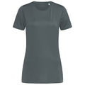 Granitgrau - Front - Stedman - "Active" T-Shirt für Damen - Sport