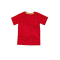 Purpurrot - Front - Stedman Kinder Raglan Netz T-Shirt