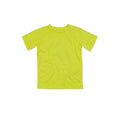 Cyber Gelb - Front - Stedman Kinder Raglan Netz T-Shirt